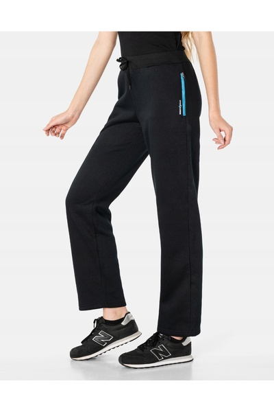 NO BRAND Pantaloni de trening călduroși de damă, cu talie înaltă, termoizolan...