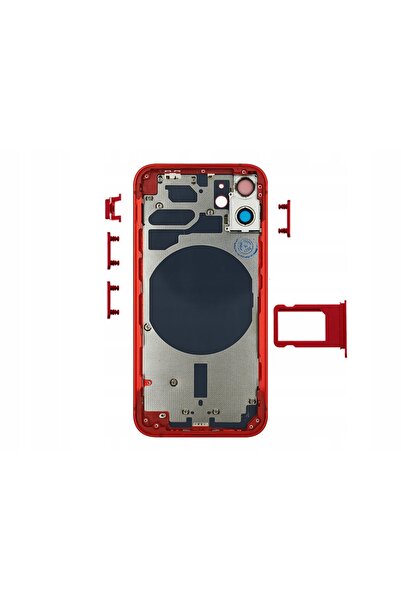 NO BRAND CORP, RAMĂ, CARCASĂ, SET COMPLET PENTRU iPhone 12, ROȘU, CE