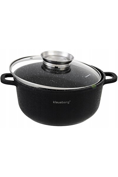 Klausberg Set de 3 oale de granit 2.5l/ 4.3l/6.8L (8 piese) design cu crăpături