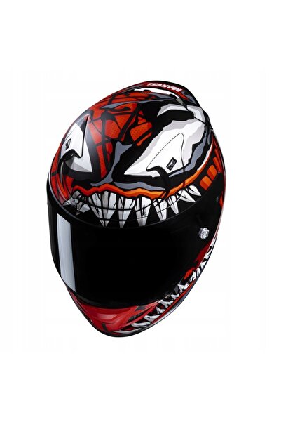 NO BRAND CASCA HJC RPHA12 MAXIMIZED VENOM MARVEL NEGRU/ROȘU L