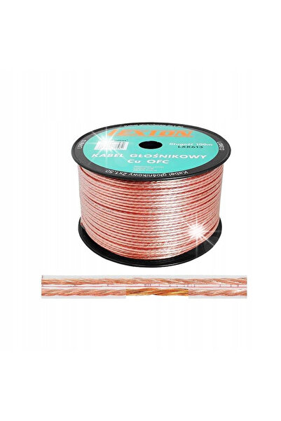 lexton Cablu difuzor 2x1,5mm² Cupru Pur Cu OFC Rolă 100m