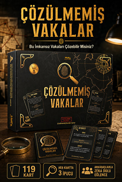 Molfy Çözülmemiş Vakalar Kutu Oyunu Zeka Oyunları Dedektif Oyunu Kutu Oyunlar...