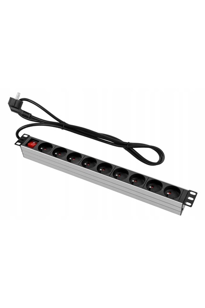 Brolux Pd-9Bcv/Rack/3M 1U 19'' 9 prize bandă de alimentare