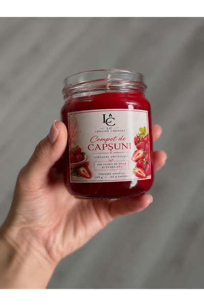 Generic Brand Lumanare realista, compot de capsuni