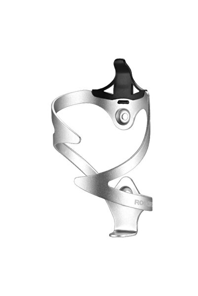ROCKBROS Suport bidon bicicletă din aluminiu, alb, prindere universală pe cad...