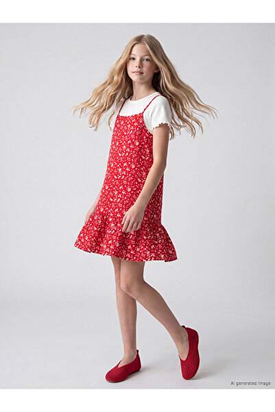 LC Waikiki Dresses - Red - Short / Mini