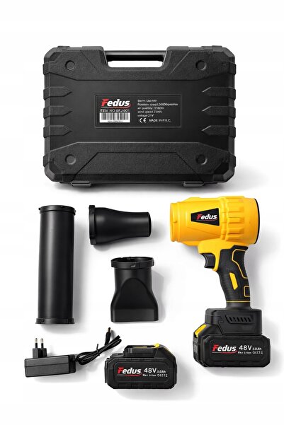 NO BRAND Suflantă cu baterie FEDUS 48V – Set Premium cu 2 baterii și valiză