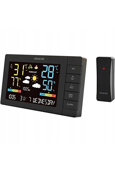 Sencor Stație meteo WiFi SWS 4440 Barometru Ceas LCD