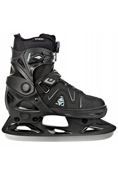 NO BRAND Patine de hochei pe gheață reglabile 2 în 1 Raven Pulse Pro Negru Fi...
