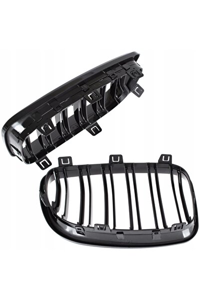 NO BRAND Grilă radiator Modecar Negru lucios pentru Bmw Seria 1 E81 E82 E87 E...