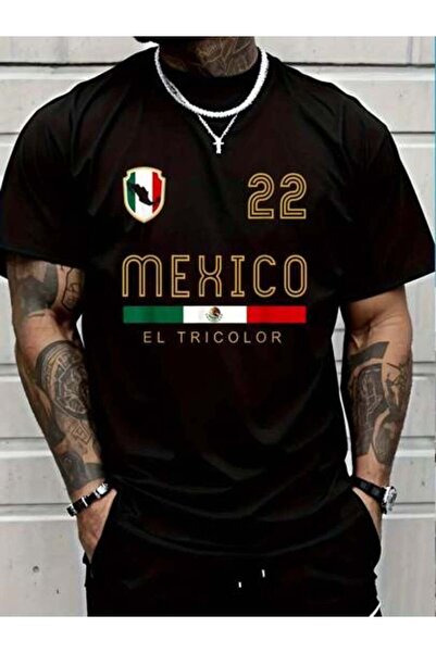 799 100% Cotton Vintage Mexico Football Flags Fan Gift T-Shirt Women's Men Gr...