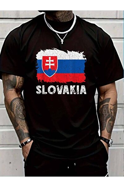 799 100% Cotton Slovak Pride Slovakia Flag Slovakian Roots T-Shirt Men's Wome...