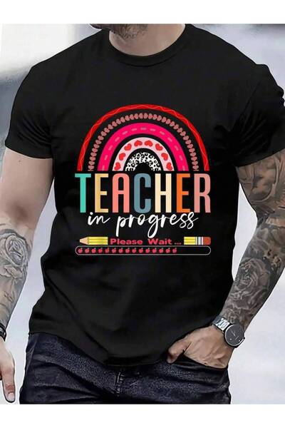 799 100% Cotton Future Cool Teacher In Progress Please Wait T-Shirt Men's Wom...