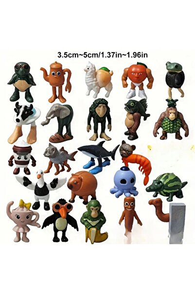 NO BRAND Set de 24 de figurine Brainrot Tung Tung Tung Sahur Tralalero Tralala