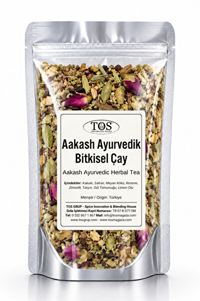 TOS The Organic Spices Aakash Ayurvedic Herbal Tea 100 Gr (1. Quality) Aakash...