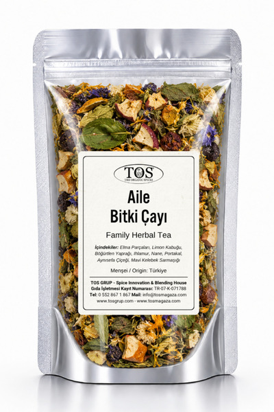 TOS The Organic Spices Aile Herbal Tea 40 Gr (1. Quality) Family Herbal Tea