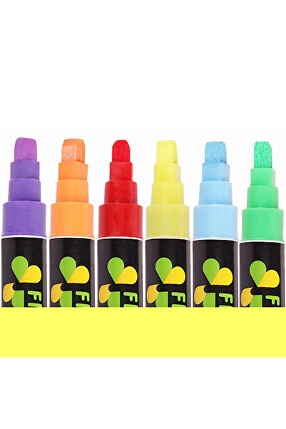 EHOME Liquid Chalk Markers, Eraseable Vibrant Colors, Use On Windows/Mirrors/LED Writing Board/Whiteboard/Chalkboard Labels - 6 Pack