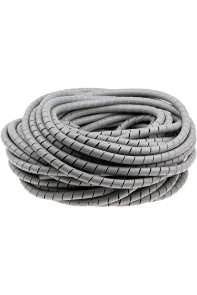 Duravel HD Flexible Spiral Cable Management Tube - Grey, 8mm x 10 Meter