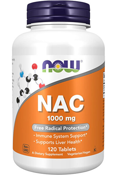 Now Food Nac Food Supplements - 120 Tablets, 1000 mg