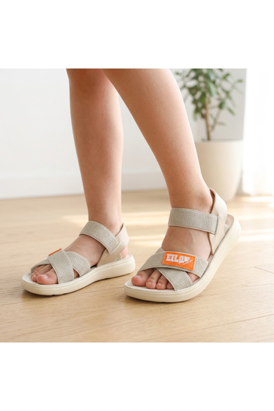 OEM Sandale cu design minimalist pentru fete, din material textil și sintetic...