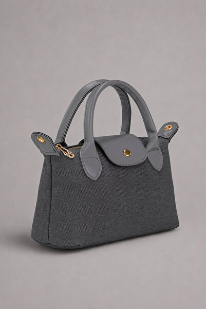 Housebags Aura Gray |   Anthracite Tone Women's Hand and Shoulder Bag 255