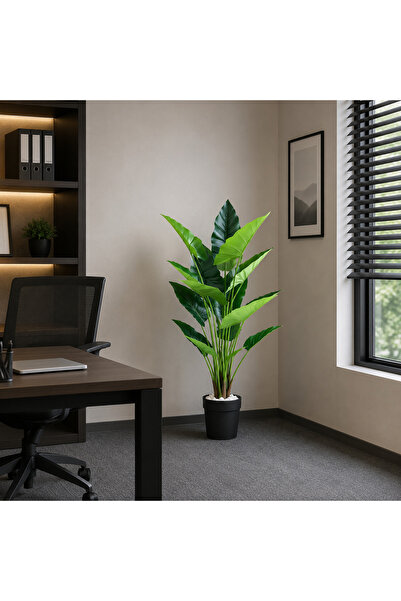 Alessandro DESIGN Decoratiune Alocasia, 12 frunze, Plastic, 150 cm, Verde