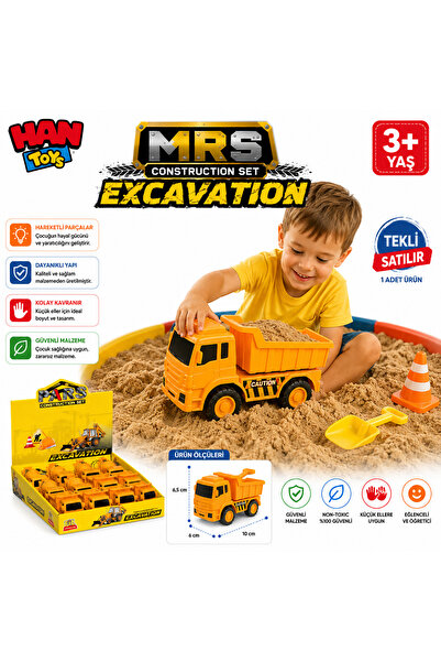 Han toys Mini İş Makineleri Oyuncak Seti – Ekskavatör ve İnşaat Araçları