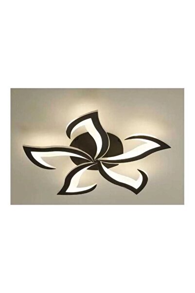 Jiju Lustră LED Neagră cu Telecomandă 120W D50cm, 50 x 8 cm