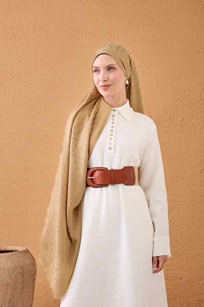 Silk Home Naia Cotton Shawl Lune Camel