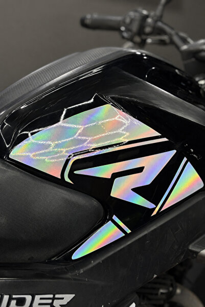 Banxtre مجموعة ملصقات شعار R على جوانب الخزان (يمين ويسار) لـ TVS Raider 125