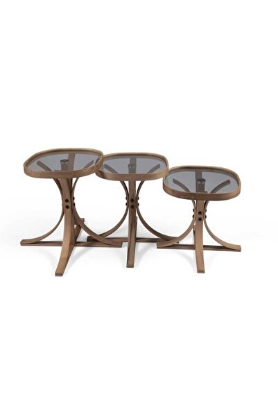 Just Home Suave Zigon Sehpa - Ceviz / Füme - 42 cm
