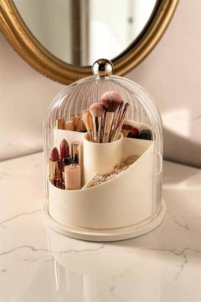 Bayev Lusy Mega Brush Holder with 360 Rotatable Stand Brush Cosmetic Makeup O...