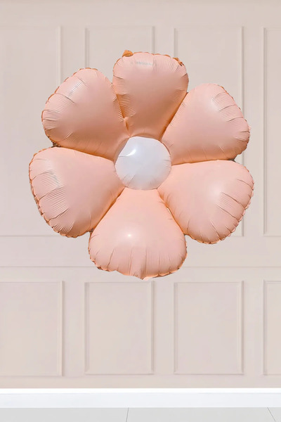 Atölye Mi Salmon Daisy Foil Balloon