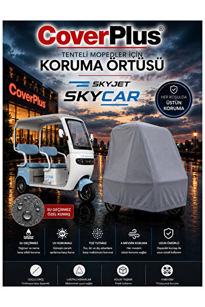 CoverPlus Skyjet Skycar 3-Wheel Electric Moped Compatible Waterproof Cover-Uv...