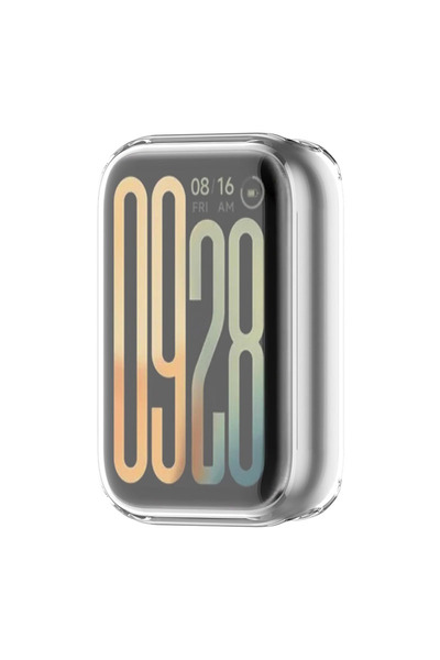 Dexmon Xiaomi Mi Band 10 Pro Uyumlu Şeffaf Silikon Kasa ve Ekran Koruyucu