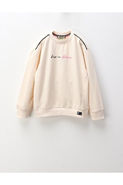 MiniKids Bluza Keep On Rising, crem