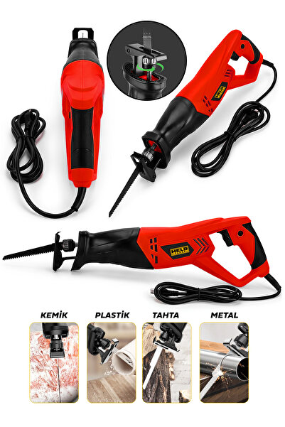held power 900 Watt Elektrikli Tilki Kuyruğu Testere (Ahşap, Metal, Boru ve K...