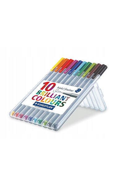 Staedtler Cienkopisy Triplus set cu 10 culori