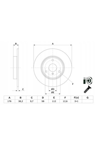 Boschen DISC HAM PRZOD 280X10 P BOSCH