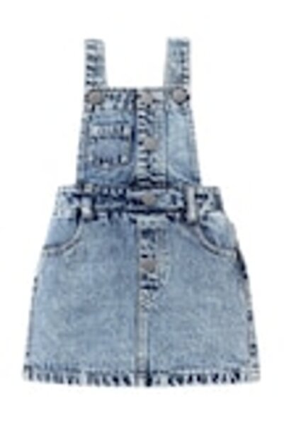 OEM Salopeta din denim pentru fetite, 12-18M