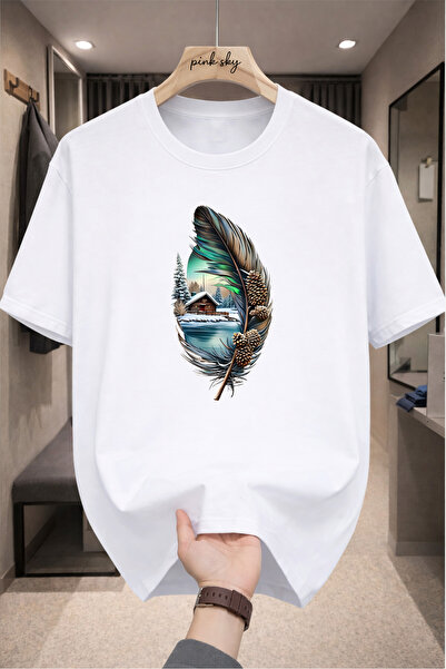 Pink Sky Premium Oversize T-Shirt 100% Cotton Unisex Comfortable Fit Trending...