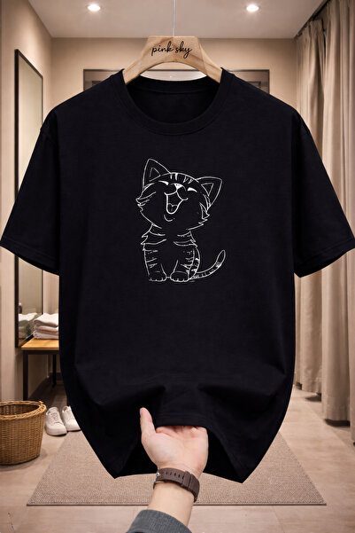 Pink Sky Premium Oversize T-Shirt 100% Cotton Unisex Comfortable Fit Trending...