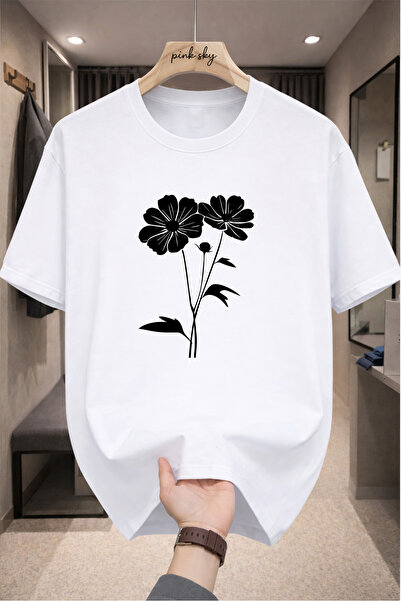 Pink Sky Premium Oversize T-Shirt 100% Cotton Unisex Comfortable Fit Trending...