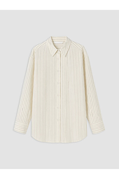 LC Waikiki Sparkly Choices by Shining Store Striped Women's Shirt