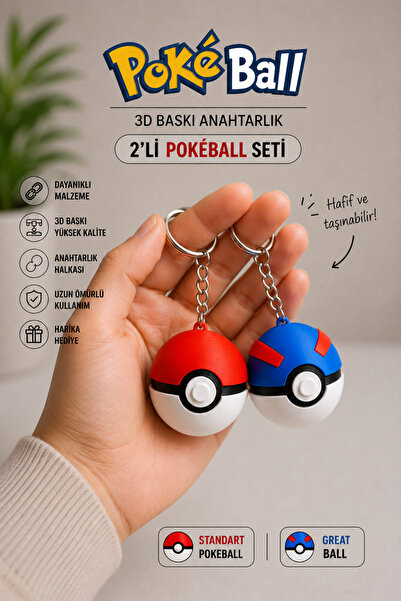 Charmbi Μπρελόκ Poke Ball & Master Ball με θέμα Pokemon
