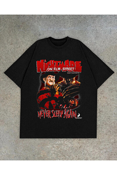 Grafftee Clothing Freddy Printed Unisex Oversize T-Shirt