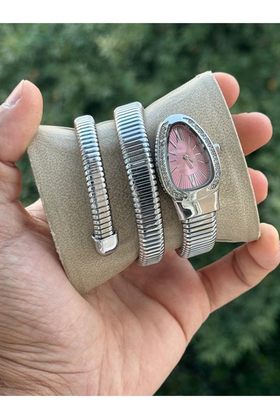 Tulpar New Season Special Design Snake Model Women's Wristwatch with Ankle-Wrapping Strap