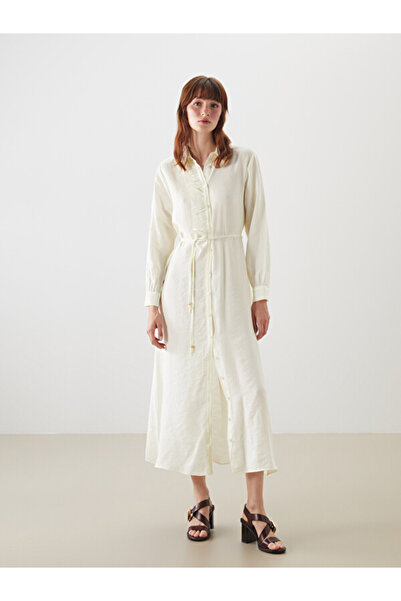 LC Waikiki Modal Blend Ruffle Shirt Dress for Style Enthusiasts from Uzg Store