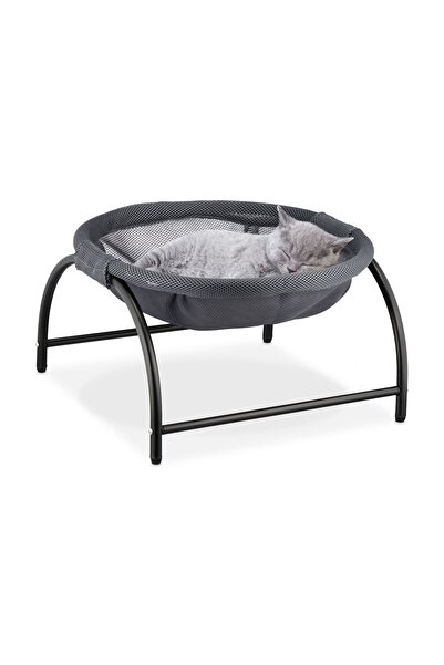 Relaxdays Cat hammock, Relaxdays, dark grey/black, 25x44x42 cm, capacity 50 kg