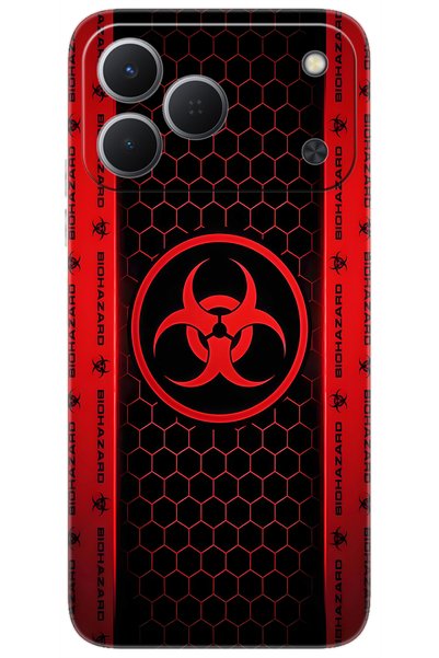 TECNO Spark 50 4G (KN4n) Uyumlu Kılıf Desen Baskılı Silikon Biohazard STK:754...